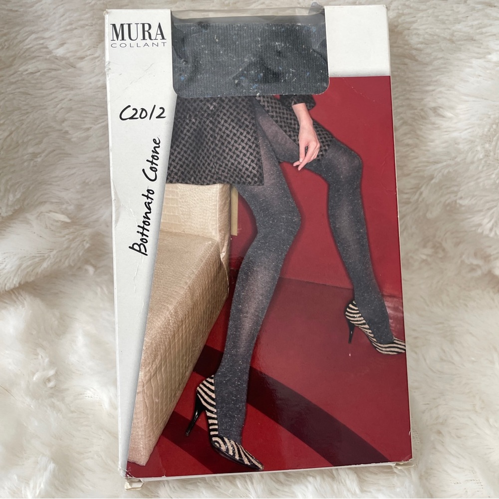 MURA Collant Embroidered Cotton Tights